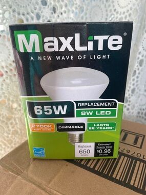 Maxlite 65W Directional LED BR30 - White (Pack) of 12 bulbs in case